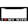 BLVD I LOVE MY WIFE License Plate Frame