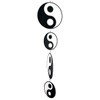 CIM Tambouri Yin Yang Wind Chime UV-Resistant and Weatherproof Discs: