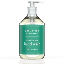 Deep Steep Liquid Hand Wash, 17.6 Ounces (Tea Tree Mint)