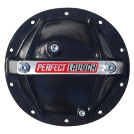 Proform 66668 Black Aluminum Differential Cover with Perfect Launch Logo and Bearing Cap Stabilizer Bolts for GM