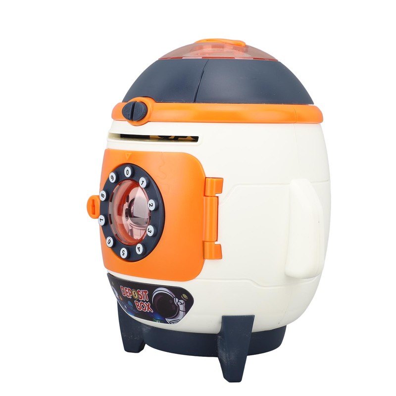 Piggy Bank Rocket Look Lighting Effect Large Capacity Password Money