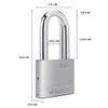 70mm Long Shackle Padlocks for Outdoor Use All Weather Resistant,