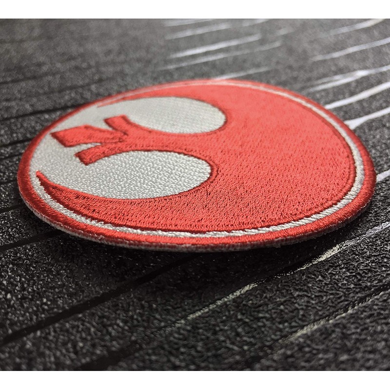 Rebel Alliance Red Squadron Embroidered Iron on Patch. Size 75mm