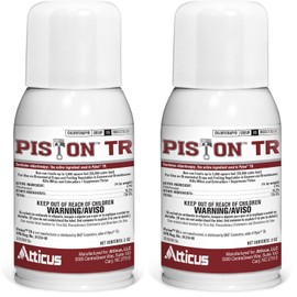 Atticus Piston TR Greenhouse Fogger (2oz Can) - (Compare to Pylon) - Total Release Chlorfenapyr Insecticide/Miticide - Controls Mites, Thrips, Caterpillars, and Adult Fungus Gnats (Pack of 2)