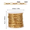 33FT Gold Paperclip Chain 2MM Stainless Steel Link Chain for