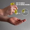 Palm Safe 4x Empty 100ml Clear Plastic Travel Bottles with