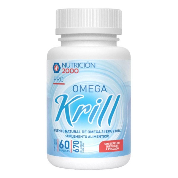 NUTRICION 2000 Omega Krill - 60 Cápsulas 670 Mg Nutrición 2000