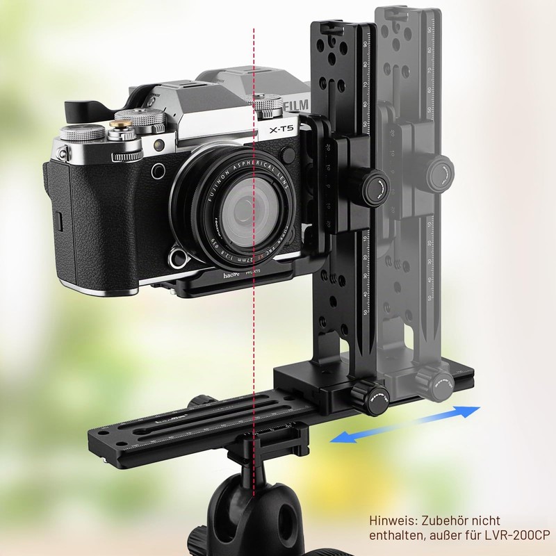 Haoge LVR-200CP Double Dovetail Plate 200mm Vertical Rail with 90