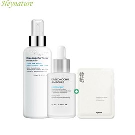 HEYNATURE Erseongcho Toner & Ampoule With Sheet Mask Gift Set 3items, Toner#$%Ampoule:Fresh-Moisturizer