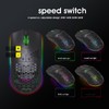HXSJ T66 RGB 2.4G Wireless Gaming Mouse RGB Lighting Charging