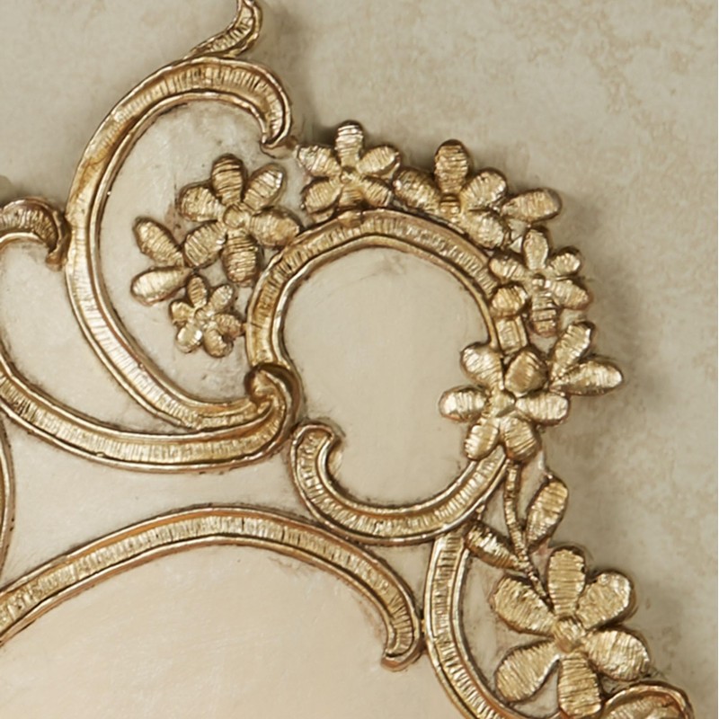 Floressa Ivory Gold Metallic Wall Sconce Pair