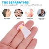 32-Piece Silicone Toe Separators for Perfect Pedicures
