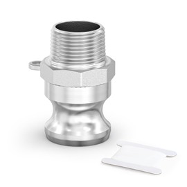 ERGAOBOY 1 Pcs Type F Camlock Fittings, 3/4" BSP 304 Stainless Steel Cam and Groove Hose Fitting for Water Fuel Air