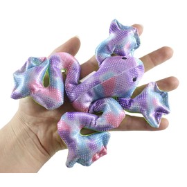 Set of 2 RANDOM COLOR - Frog Sand Filled Animal Toy - Heavy Weighted Sandbag Animal Plush Bean Bag Toss - Shimmering Sensory Toy ADHD Special Needs Soothing (2 Random Color Frogs)