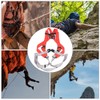 Red Gray Polyester Full Body Rock Climbing Harness Outdoor Protection
