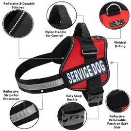 Industrial Puppy's Service Dog Harness Vest Cool Comfort for Dogs Medium Large Extra Large Purchase comes with 2 SERVICE DOG Patches