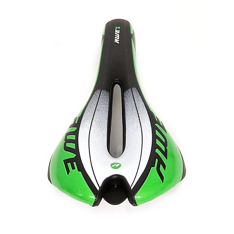 AWE® Chromo Rail Adult MTB Race Saddle Mens Green Black