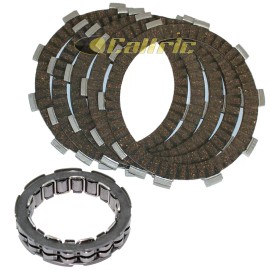 Caltric Clutch Friction Plates & Bearing for Honda TRX250 Fourtrax 250 1985 1986 1987