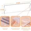 Fowecry Acrylic Name Plate Holder Clear Acrylic Plastic Sign Holder
