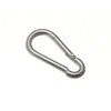 6 Of Snap Spring Clip Carbine Hook Carabiner 4Mm 5/32 Inch Bzp Steel