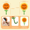 EleCharm Sunflower Wall Hook for Hanging 8.8Ib(Max), Retractable, 2-Pack