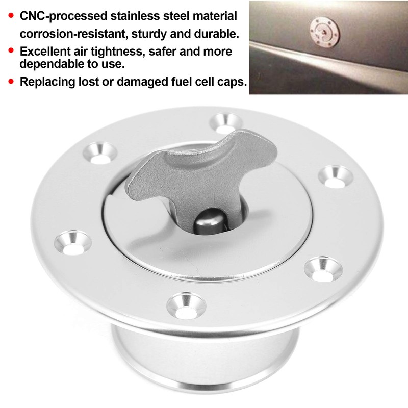 1.4 Inch Stainless Fuel Cap, Universal Fuel Cell Replacement Cap,