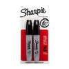 Sharpie Chisel Tip Permanent Markers, Black Ink, Pack of 2
