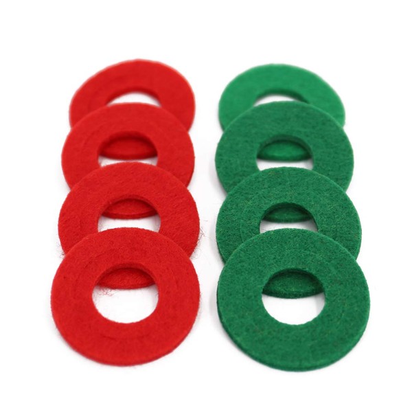 UTSAUTO Battery Terminal Anti Corrosion Washers Fiber 8 Pieces Battery Terminal Protector (4 Red and 4 Green)