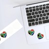 4 x Small 50mm 'South Africa Flag Heart' Permanent Sticker