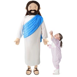 Yelakey Giant Jesus Plush 6 Ft Jesus Stuffed Doll Plushie Toy Christian Pillo
