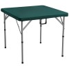 4 Player Fold-in-Half Mahjong Table with Wear-Resistant Top for Card