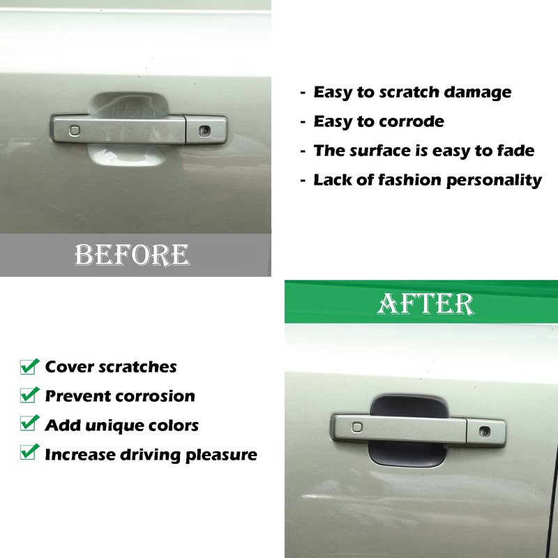 PIUGILH Car Door Handle Cup Cover Trim Replacement Compatible with