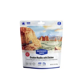 Backpacker's Pantry Drunken Noodles with Chicken | Freeze Dried Backpacking & Camping Food - Emergency Food - 27 Grams of Protein - 1 Count