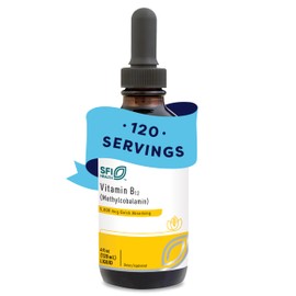 Klaire Labs SFI Health Vitamin B12 Liquid Drops 5mg - Mood & Cognitive Support from 5000mcg Active Coenzyme Methylcobalamin - Hypoallergenic (120 Servings, 4 Fluid Ounces)