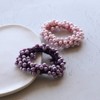 JewelVOX Hair Accessories, Shreddy, Color Pearl, Hair Rubber, Brown, Select