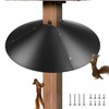 Qualirey 1 Pack 21.5 Inch Metal Squirrel Proof Baffle for