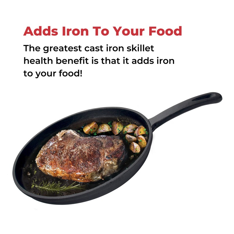 Jim Beam 10.5" Pre Seasoned Cast Iron Skillet for Grill,