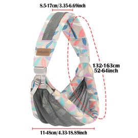 IULONEE Portable Breathable Baby Sling 3D Mesh Fabric Wrap Baby Carrier Adjustable Sling Easy Toddler Carrier Comfortable Baby Wrap Carrier Baby Carrier Wrap for Newborn Up to 3-36 Months (Blue)