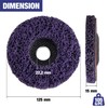 WORKPRO Pack of 6 CSD Discs 125 mm Sanding Discs