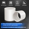 Boltigen 2Pcs White 3 inch PVC Coupling, Socket x Socket,