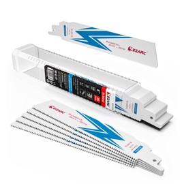 EZARC 25 Pack Bi-Metal Cobalt Reciprocating Saw Blades for Heavy Metal Cutting Sabre Saw Blades 6-Inch 14TPI R626PM+