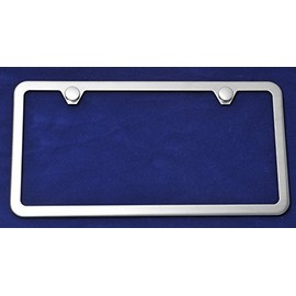 Stainless Steel Slimline License Plate Brush Frame