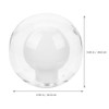 COOLHIYA Glass Double Layered Chandelier Pendant Lampshade Base Modern Spherical