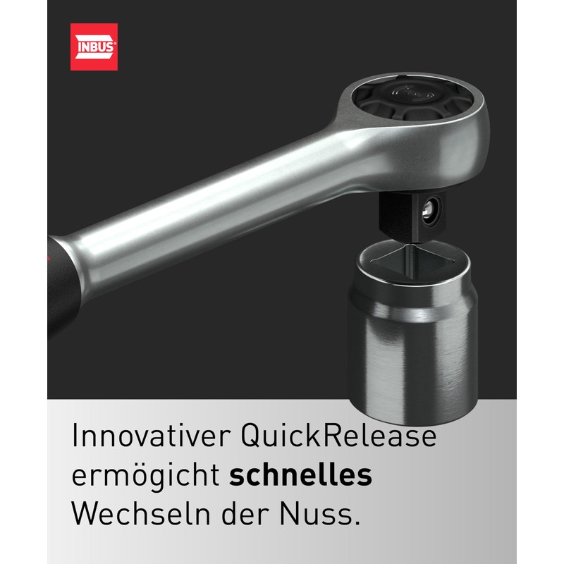 INBUS® 74087 Ratchet 1/2 Inch with Fine Teeth (72 Teeth)