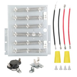 964P3 61927 for Speed Queen Dryer Element, Replaces 964P3 61927 61195 D510329P, Fits Models ADE3SRGS173TW01 ADE3LRGS171TW01 ADE30RGS171TW01 ADE3SRGS175TW01, Dryer Heating Element Include Thermal Fuse