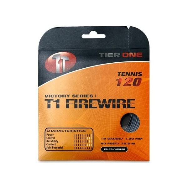 Tier One Sports T1-Firewire - Co-Poly Tennis String for Ultimate Spin