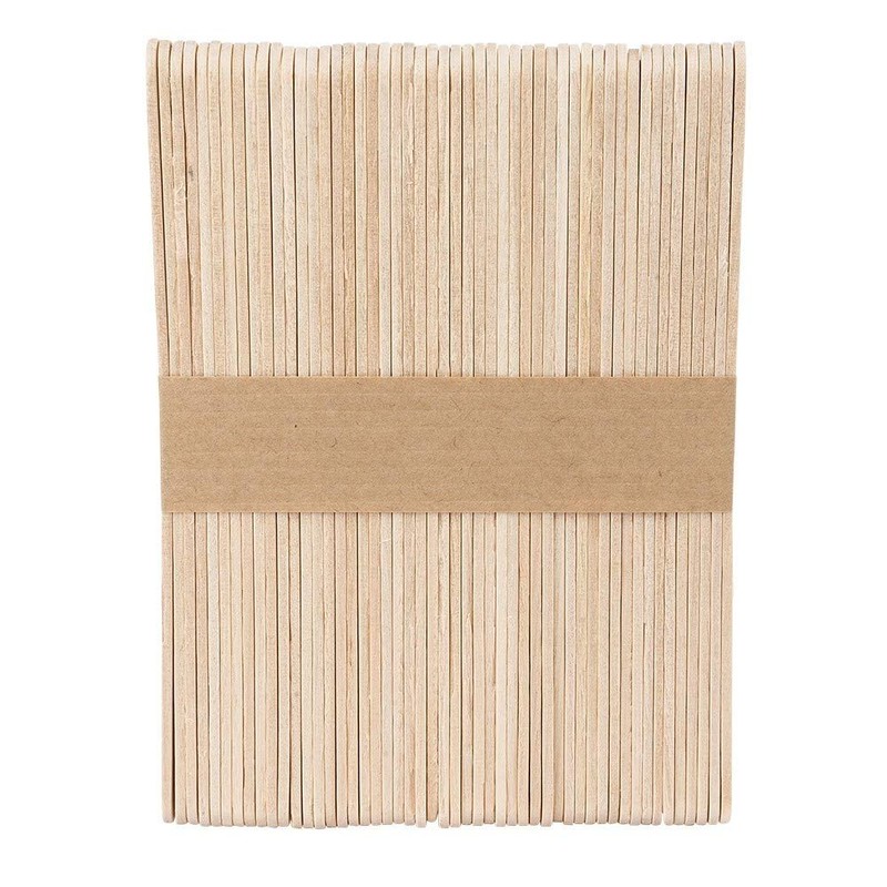 Wooden Sticks, Spatulas, Ice Sticks, 14 cm Long, 1 cm
