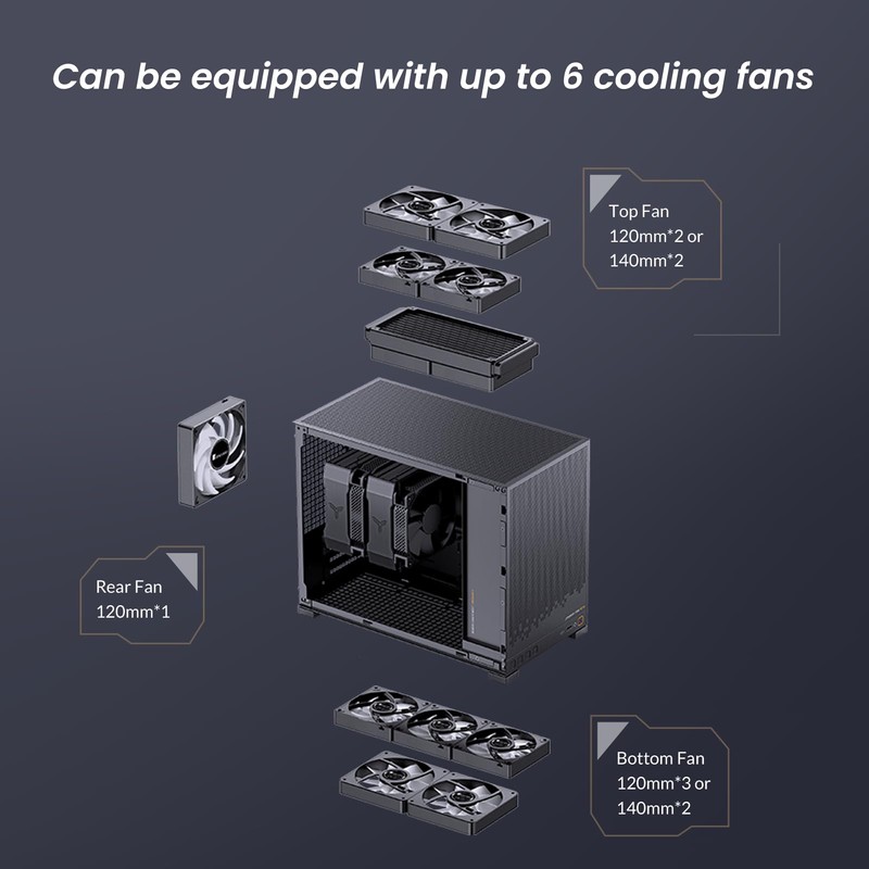 Jonsbo JONSBO D32 STD Micro-ATX PC Case,High Compatibility Mini Desktop
