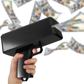 🤩TikTok -  Make it Rain Money Gun!💸 Party Essential!🎉 Toy Blasters - Color: Mysterious Black