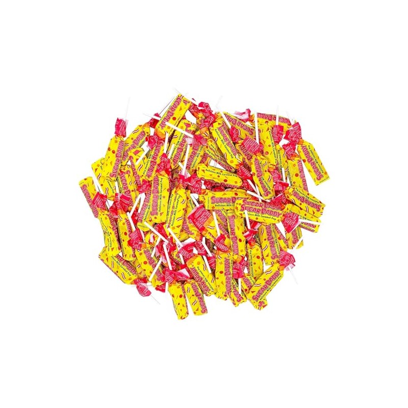 Sugar Daddy Milk Caramel Pops Lollipop (5LB)